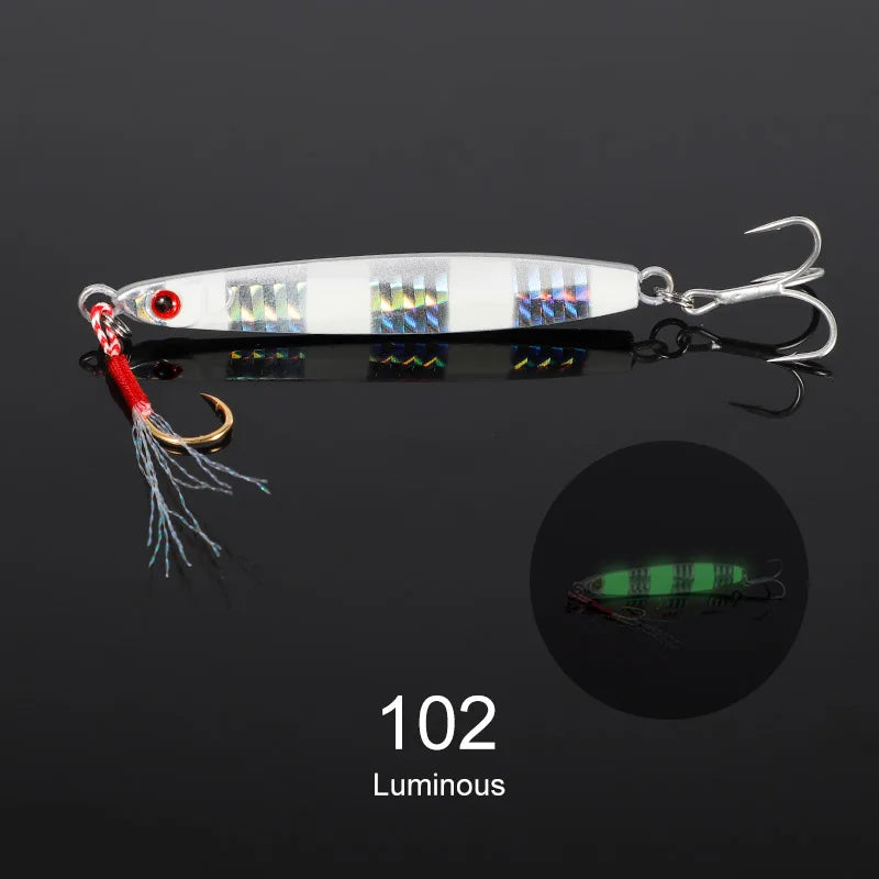 Metal Jig Lure 21g-40g for Saltwater Seabass Fishing