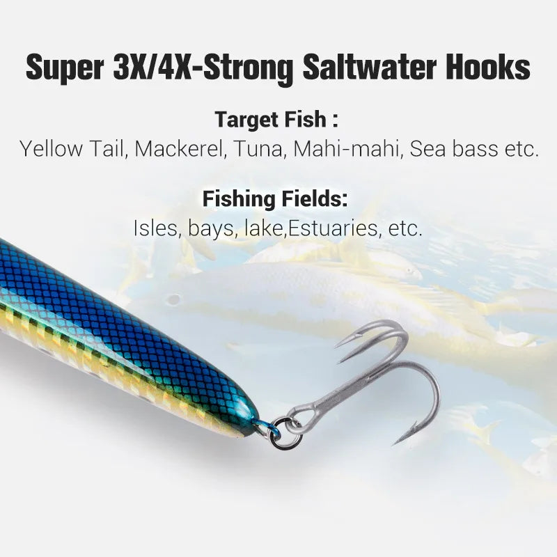115mm 64g Sinking Stickbait for Sea Fishing