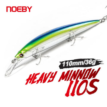 110mm 36g Heavy Minnow Lure for Seabass Fishing