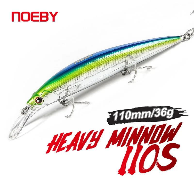 110mm 36g Heavy Minnow Lure for Seabass Fishing