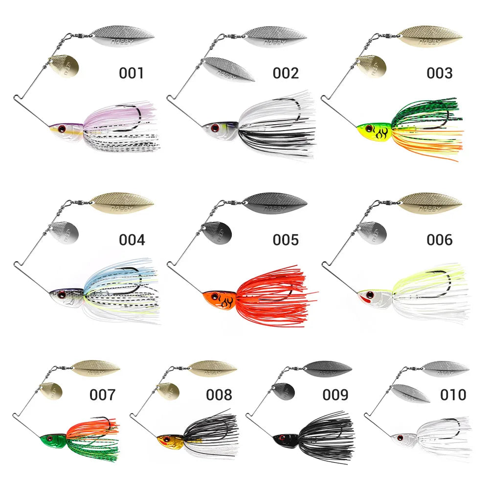 Spinnerbait 10.5g-28g Double Willow Blade for Bass Fishing