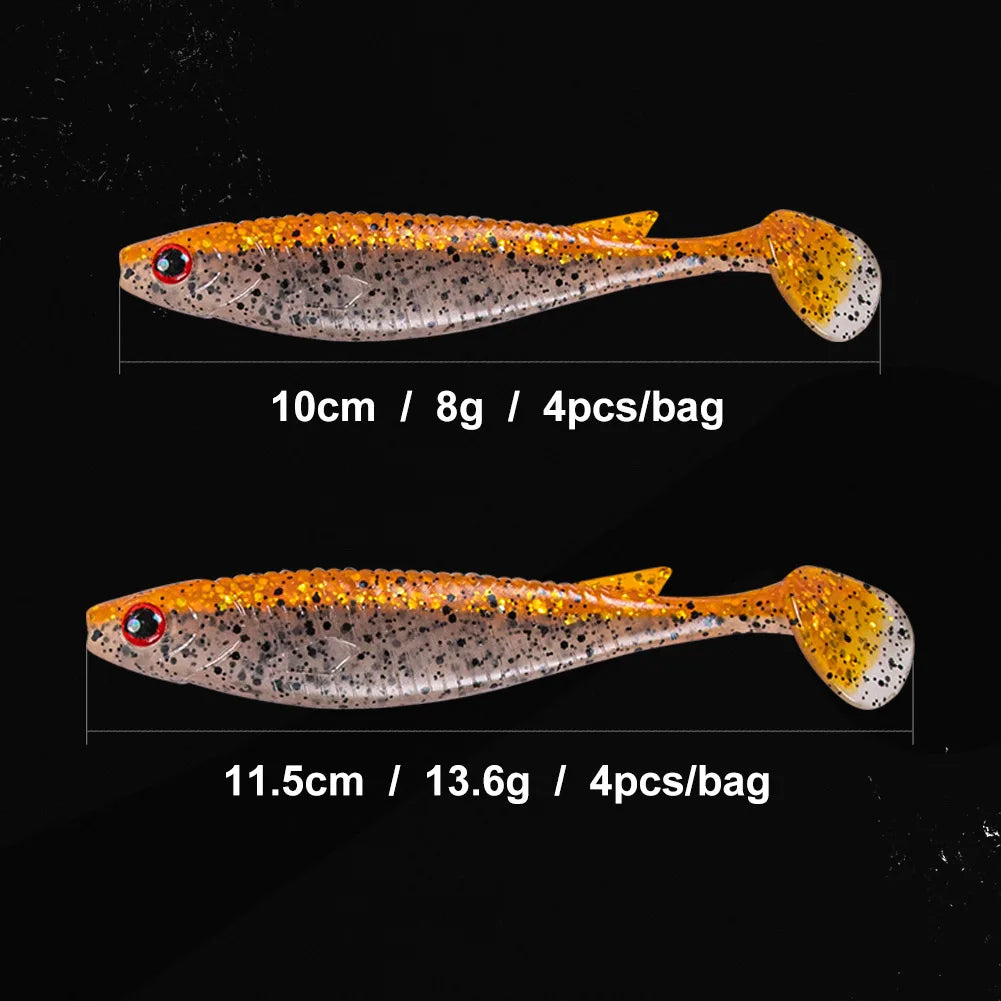 11.5cm 13.6g Shad Silicone Soft Lure Swimbait Wobbler for Pike and Perch Fishing