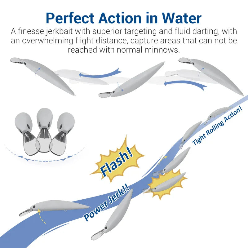 110mm 36g Heavy Minnow Lure for Seabass Fishing