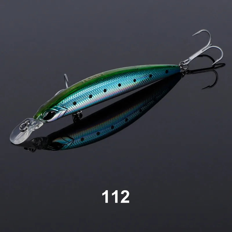 110S 19g, 110F 19g, 130F 23g Minnow Casting Wobblers Jerkbait for Saltwater Fishing