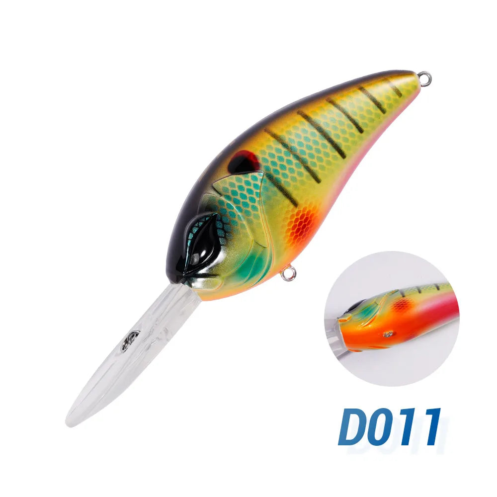 80mm 30.5g Deep Diving Crankbait for Pike and Perch