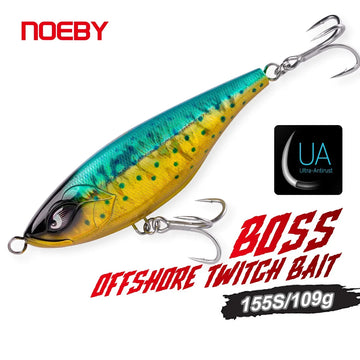 155mm 109g Offshore Twitch Bait for Tuna and GT Fishing
