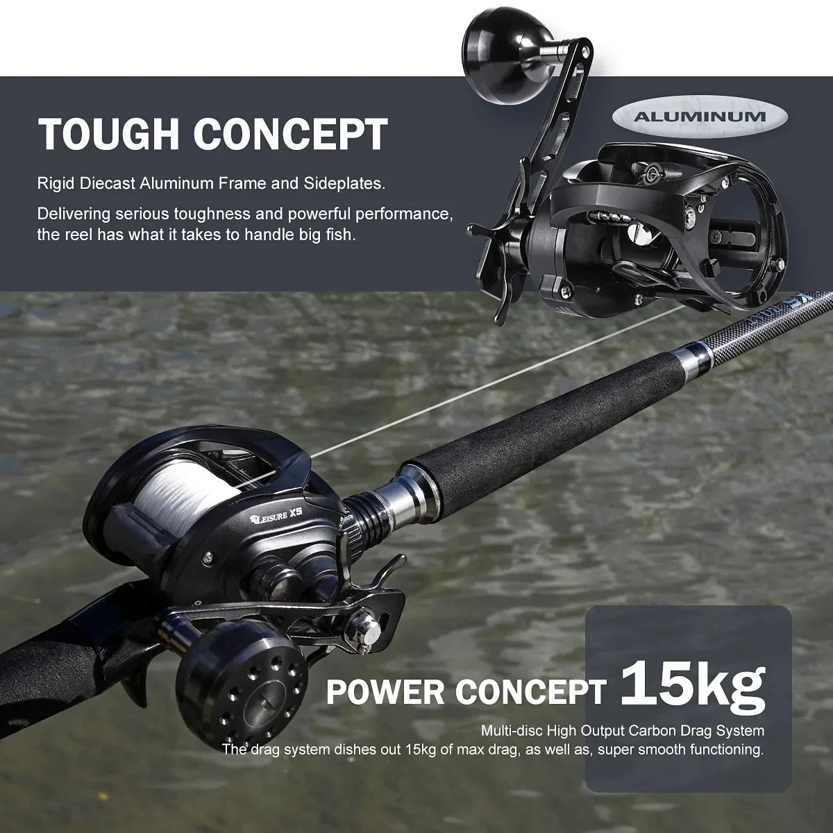 Pike Baitcasting Fishing Reel