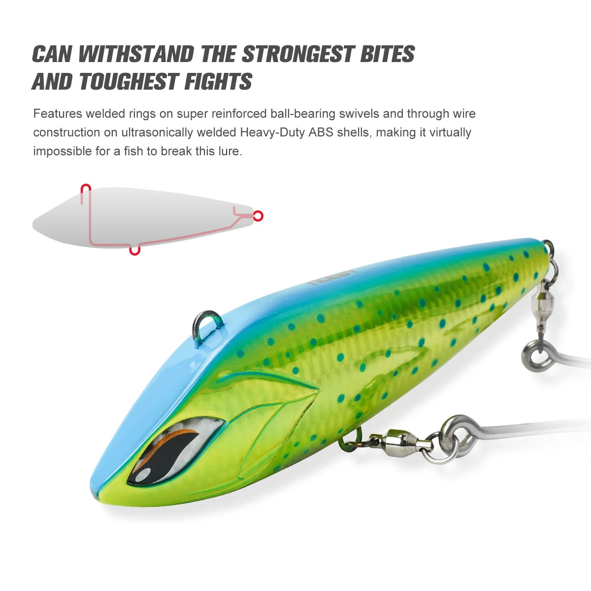 170mm 213g High Speed Trolling Bait for Big Game Fishing