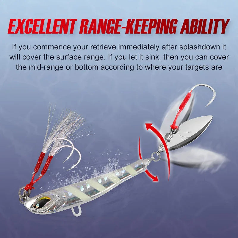 21g-60g Blade Jig Lure for Shore Casting and Sea Fishing