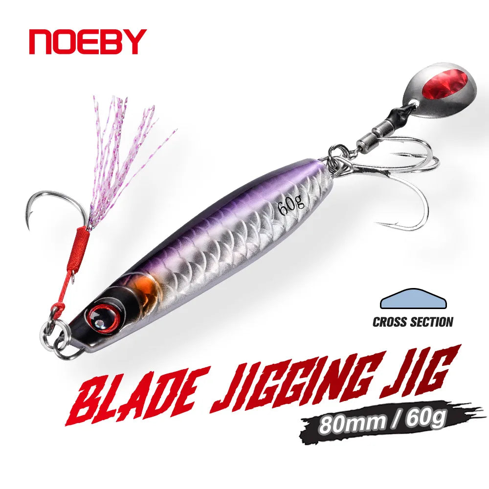 60g Metal Jig Lure for Slow Jigging and Sea Fishing