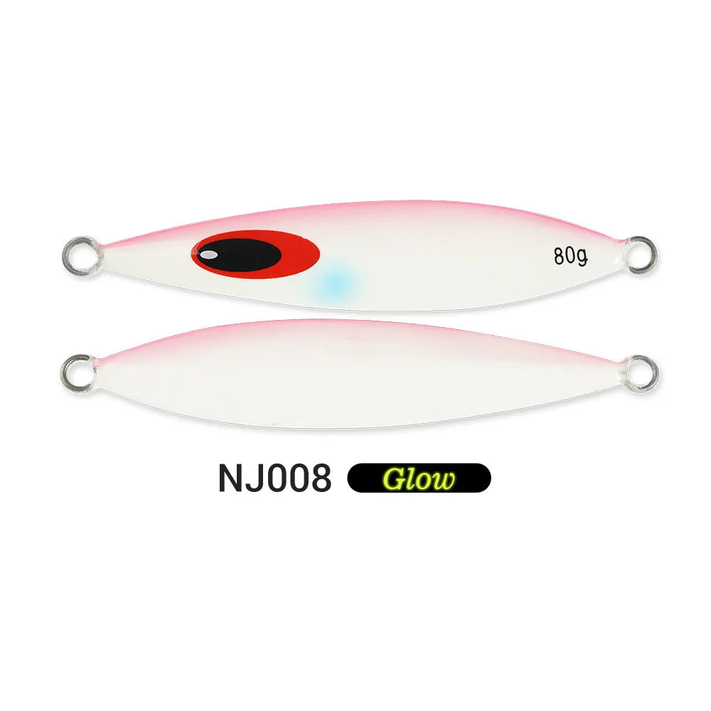 60g-220g Slender Slow Jigging Metal Jig for Deep Sea Fishing
