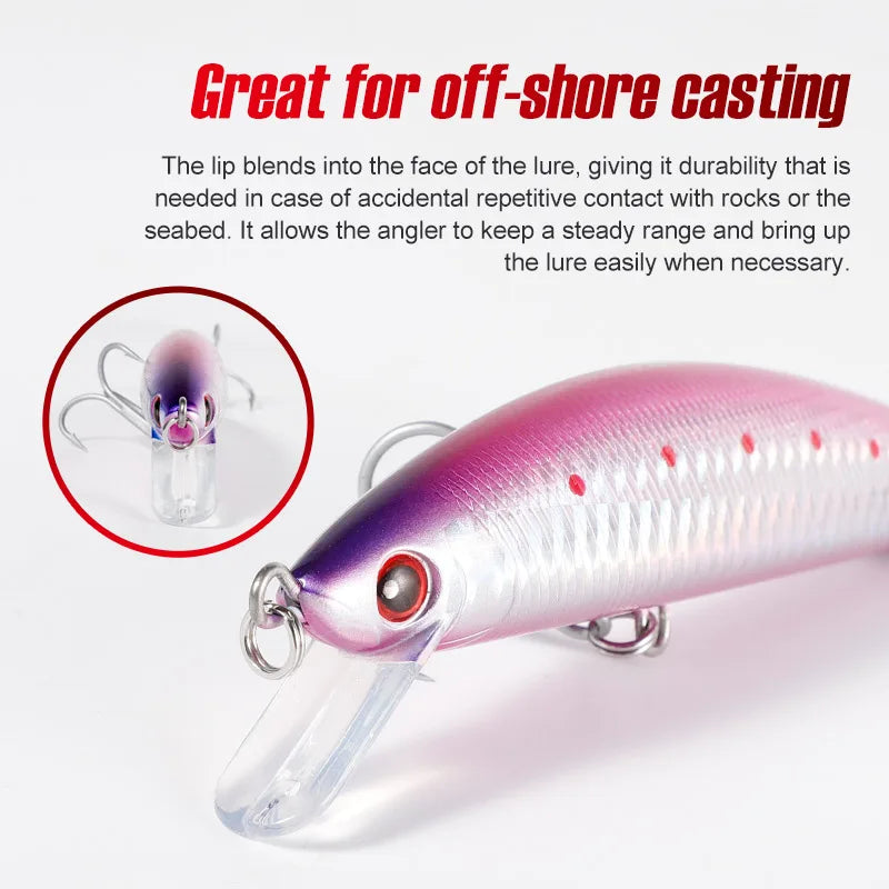 120mm 42g Sinking Minnow Lure for Shore Casting and Boat Fishing