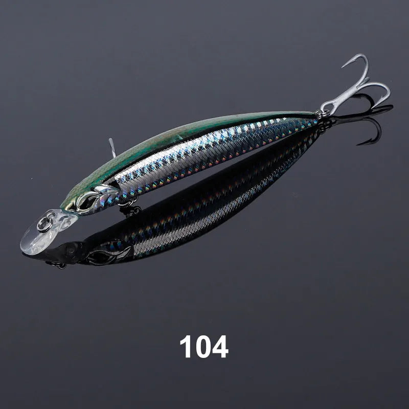 110S 19g, 110F 19g, 130F 23g Minnow Casting Wobblers Jerkbait for Saltwater Fishing
