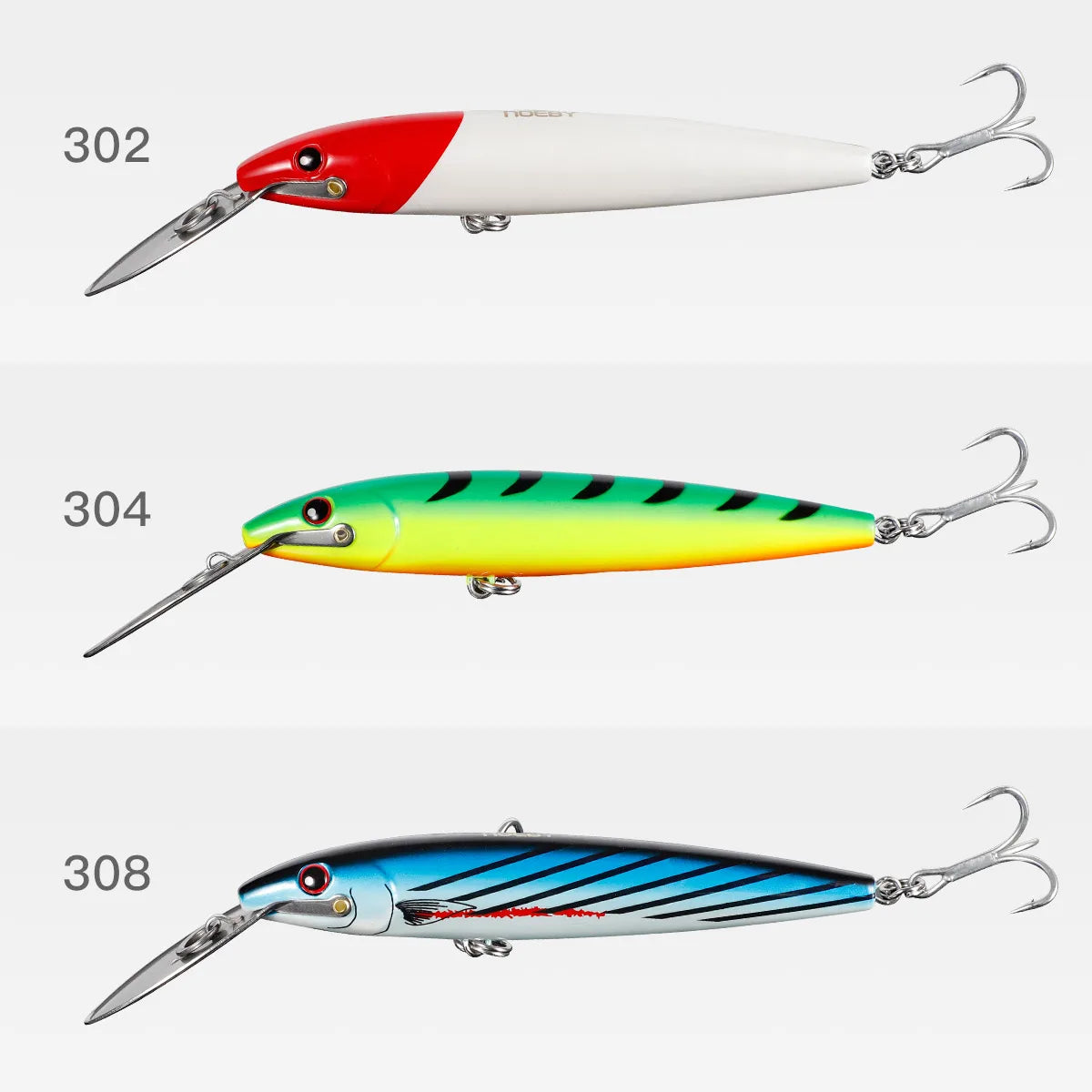 130mm 32.5g-225mm 76g Trolling Minnow Set for Boat Fishing