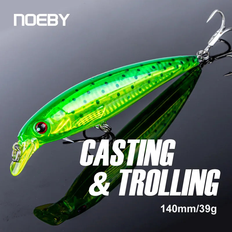 140mm 39g Floating Minnow for Trolling and Sea Fishing