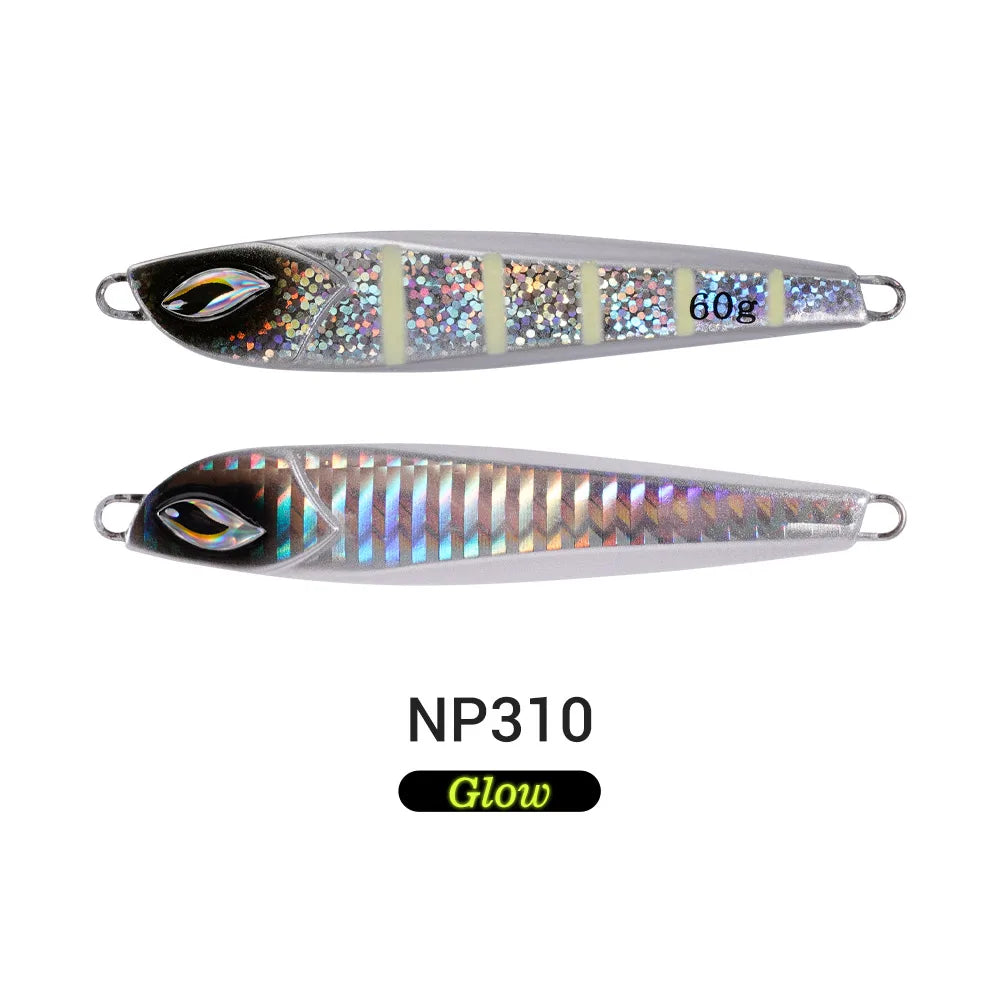 60g Sardine Slide Metal Jig for Long Casting and Saltwater Fishing
