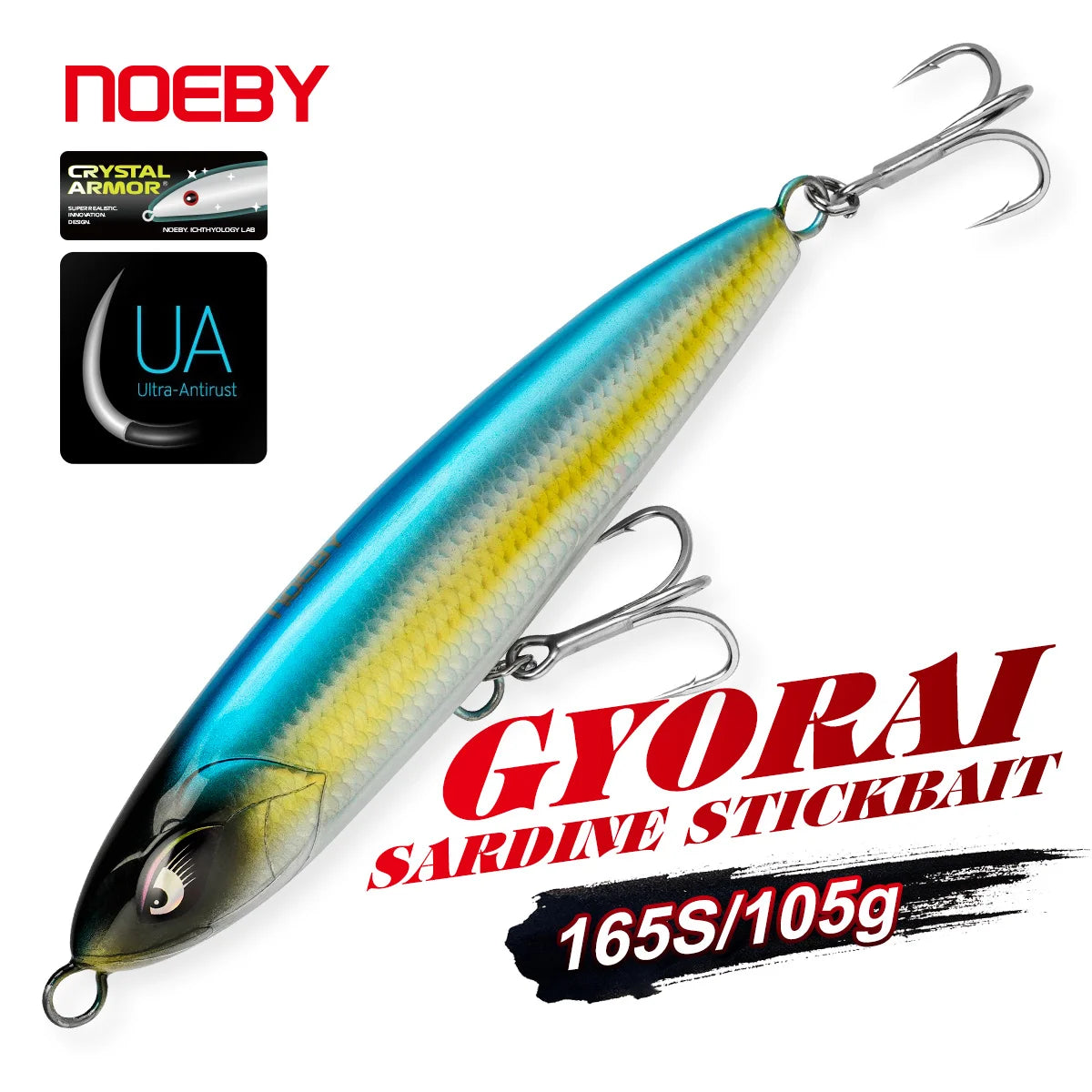 Stickbait Lure 165mm 105g for Tuna and GT Fishing