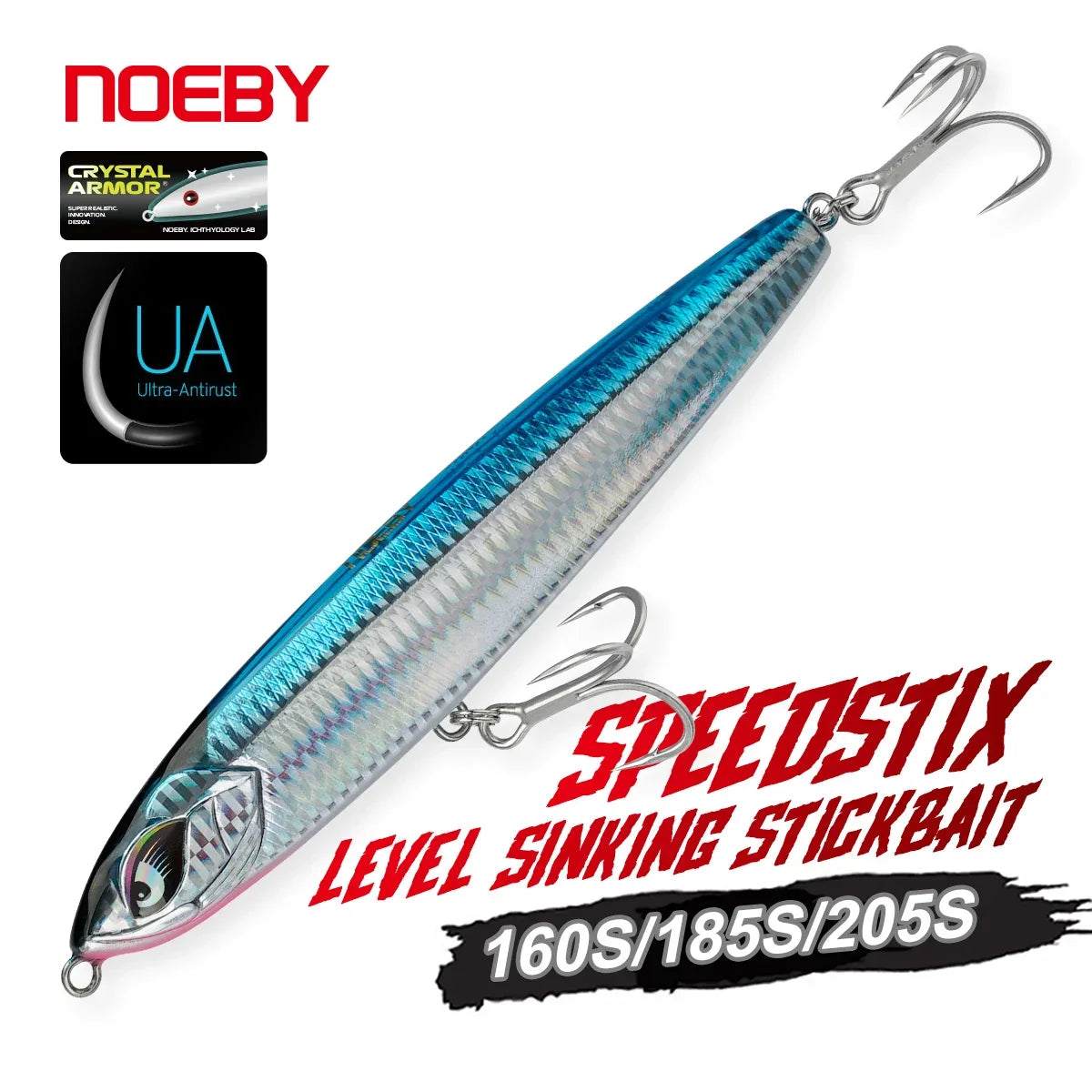 160mm 75g-205mm 154g Sinking Stickbait for Sea Fishing