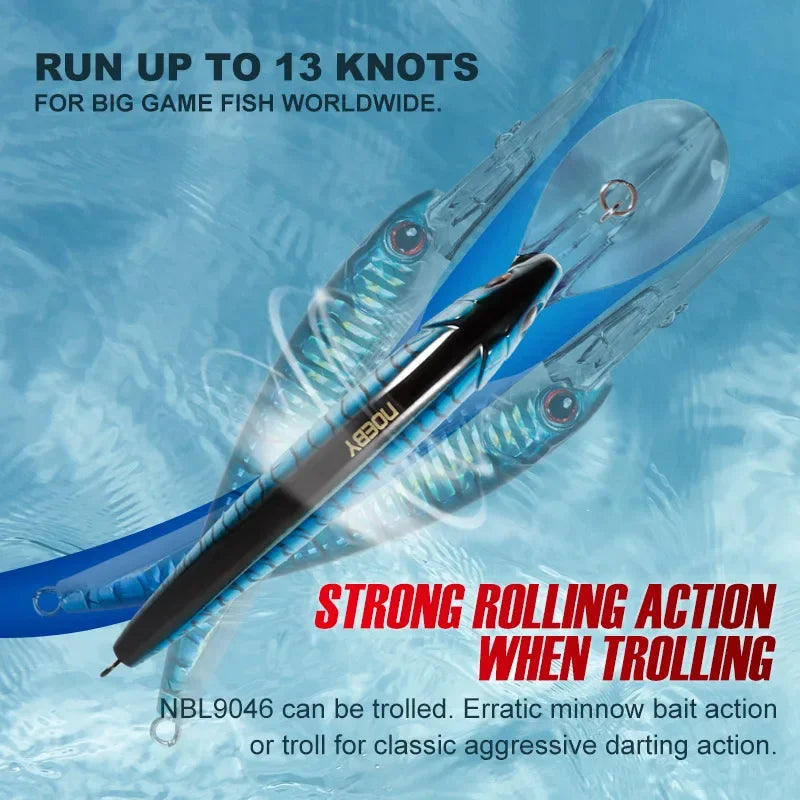 12cm 32g-16cm 73g Trolling Minnow Lure for Big Game Fishing