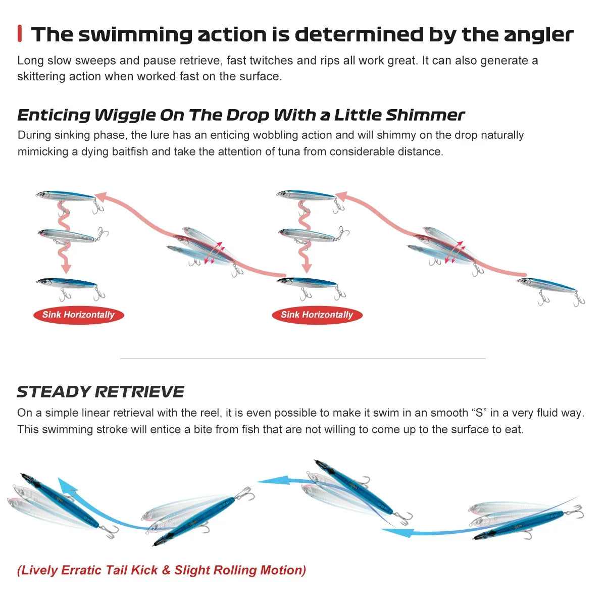 160mm 75g-205mm 154g Sinking Stickbait for Sea Fishing