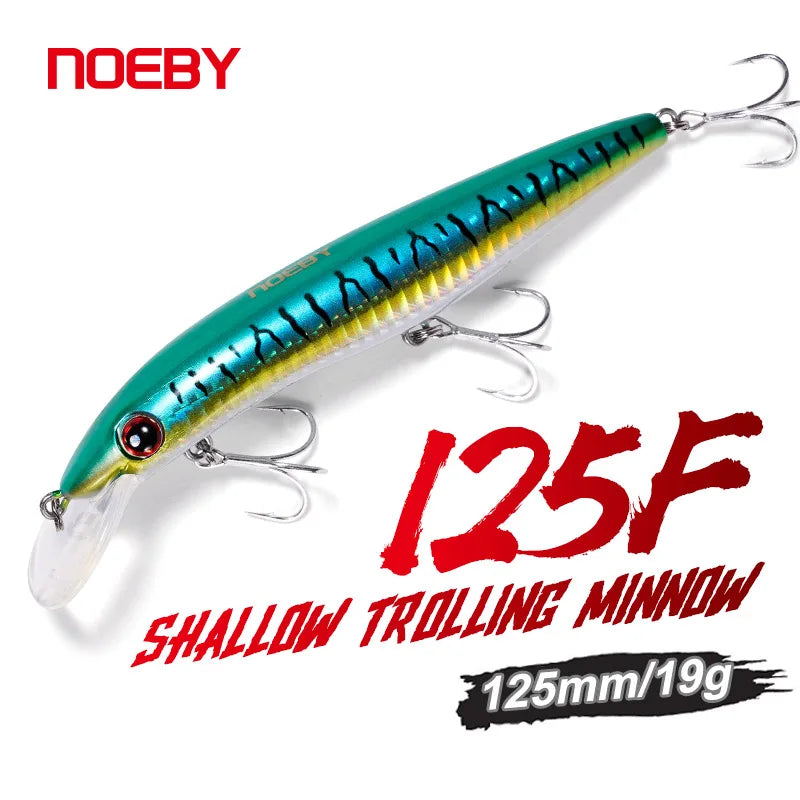 125mm 19g Floating Minnow Lure for Shallow Trolling