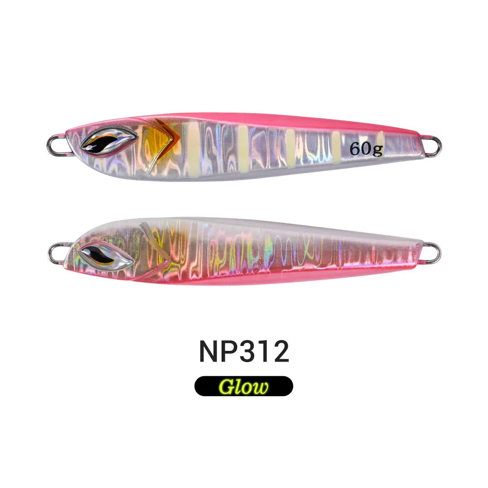 60g Sardine Slide Metal Jig for Long Casting and Saltwater Fishing