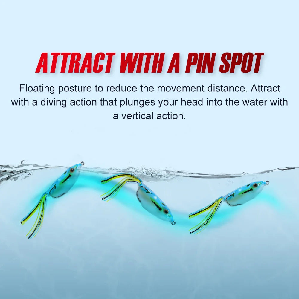 Hollow Body Walking Frog Lure for Snakehead and Bass