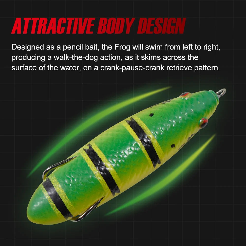 9cm 14g Hollow Body Frog Lure for Bass Fishing