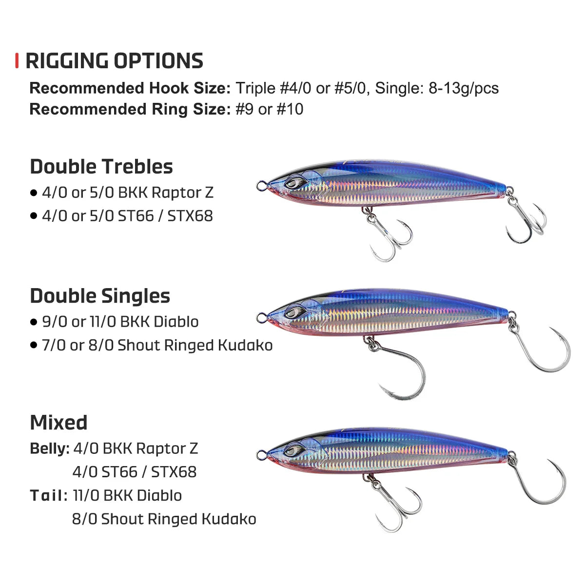 215mm 128g Tobiuo Diving Stickbait for Offshore Big Game Fishing