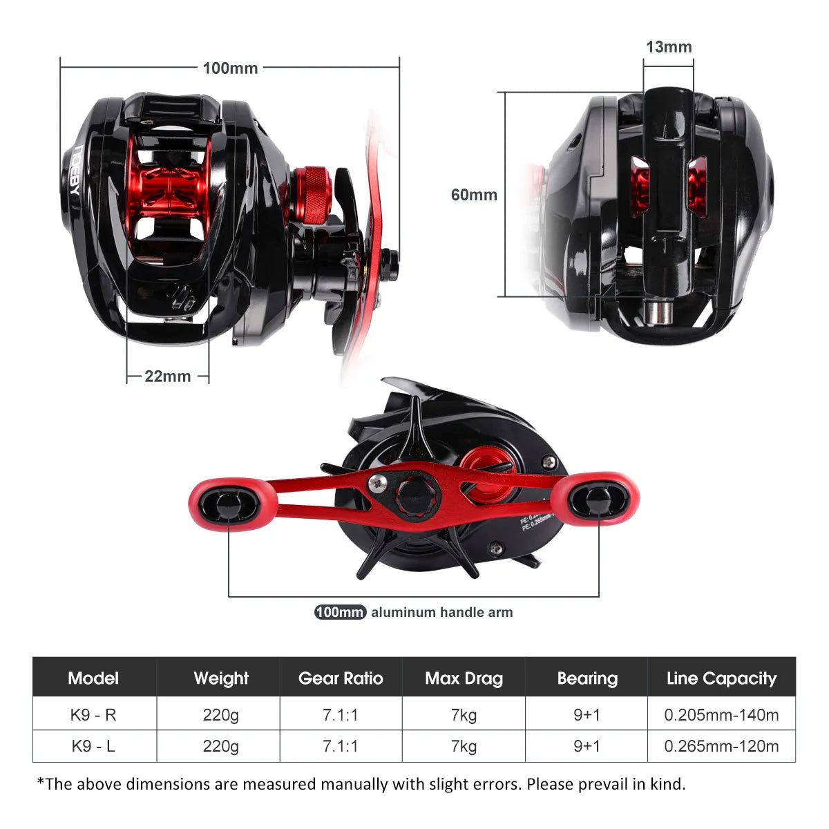 Leisure K9 Baitcasting Reel