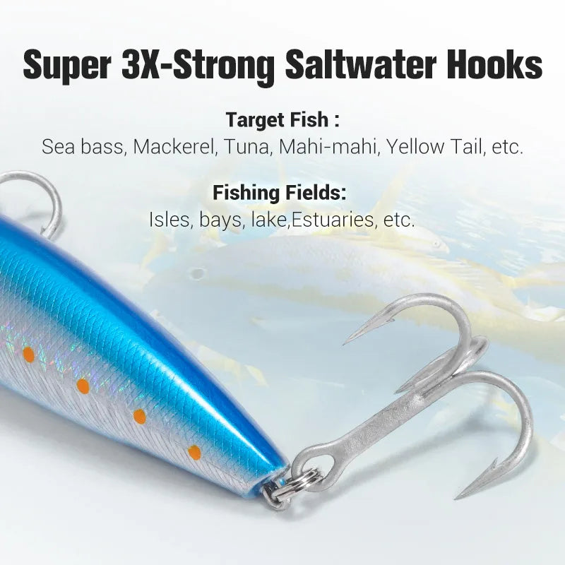 Suspending Minnow 135mm 30g for Long Casting Sea Fishing