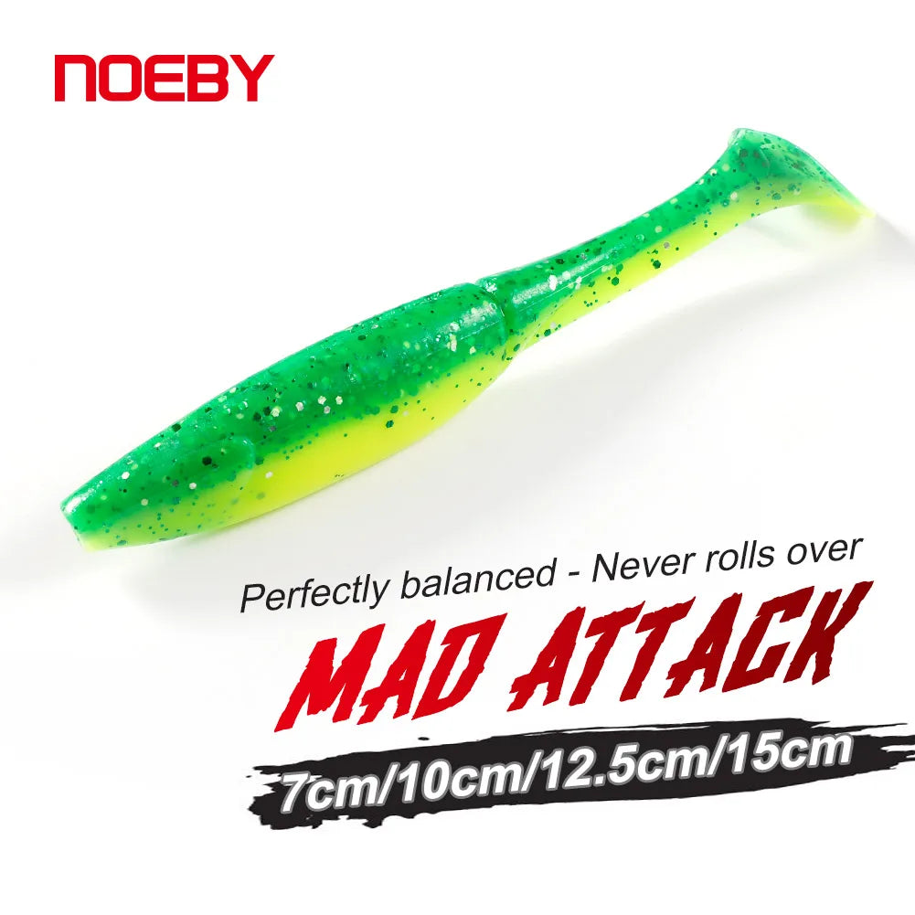 7cm-15cm Silicone Shad Lures for Pike and Trout Fishing