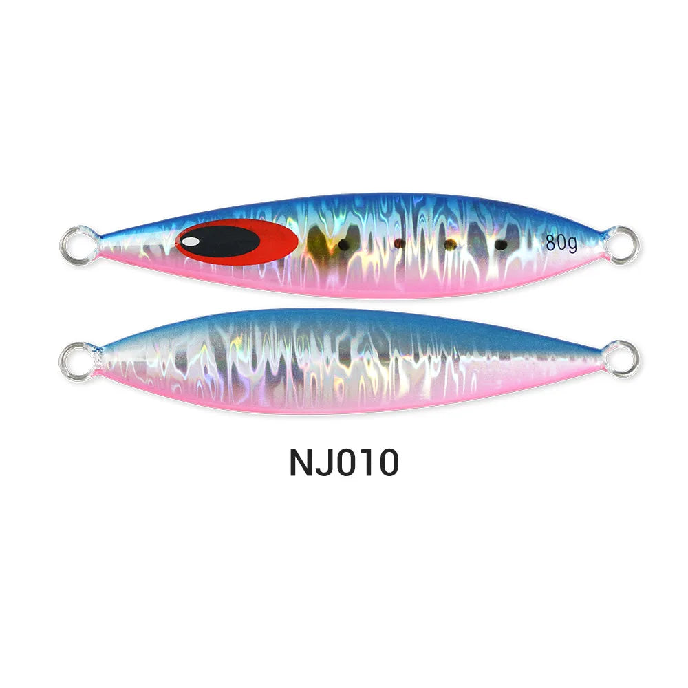 60g-220g Slender Slow Jigging Metal Jig for Deep Sea Fishing