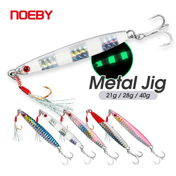 Metal Jig Lure 21g-40g for Saltwater Seabass Fishing