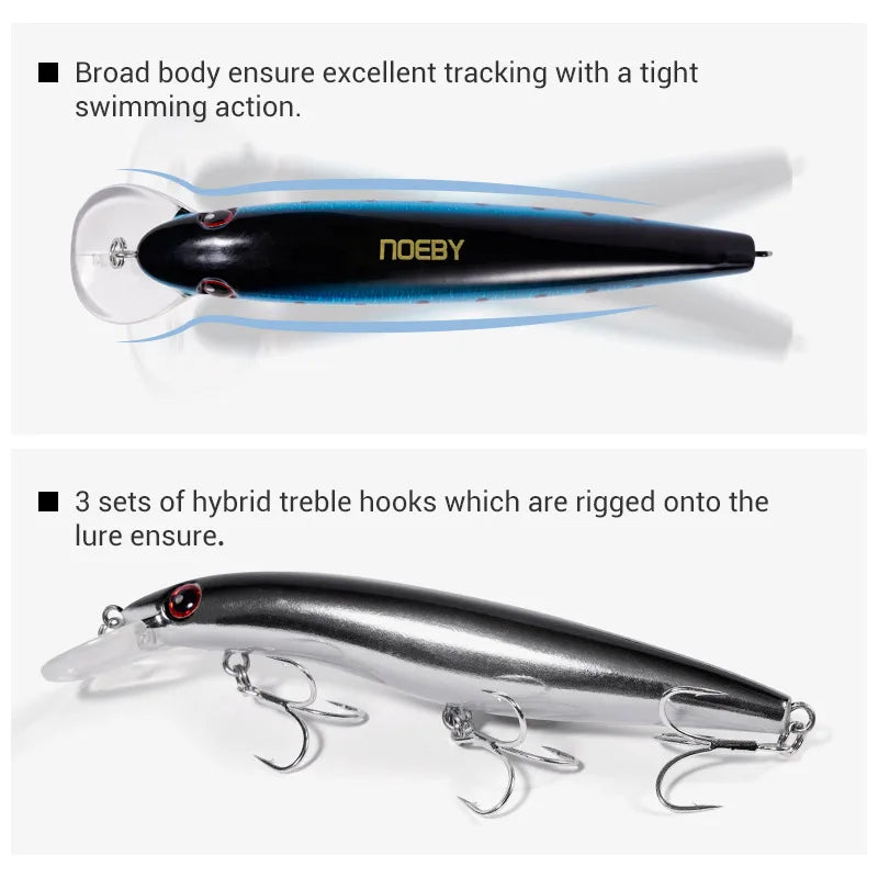 125mm 19g Floating Minnow Lure for Shallow Trolling