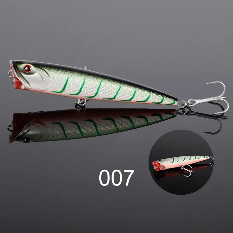 Topwater Popper Wobbler 140mm for Pike and Sea Bass Fishing