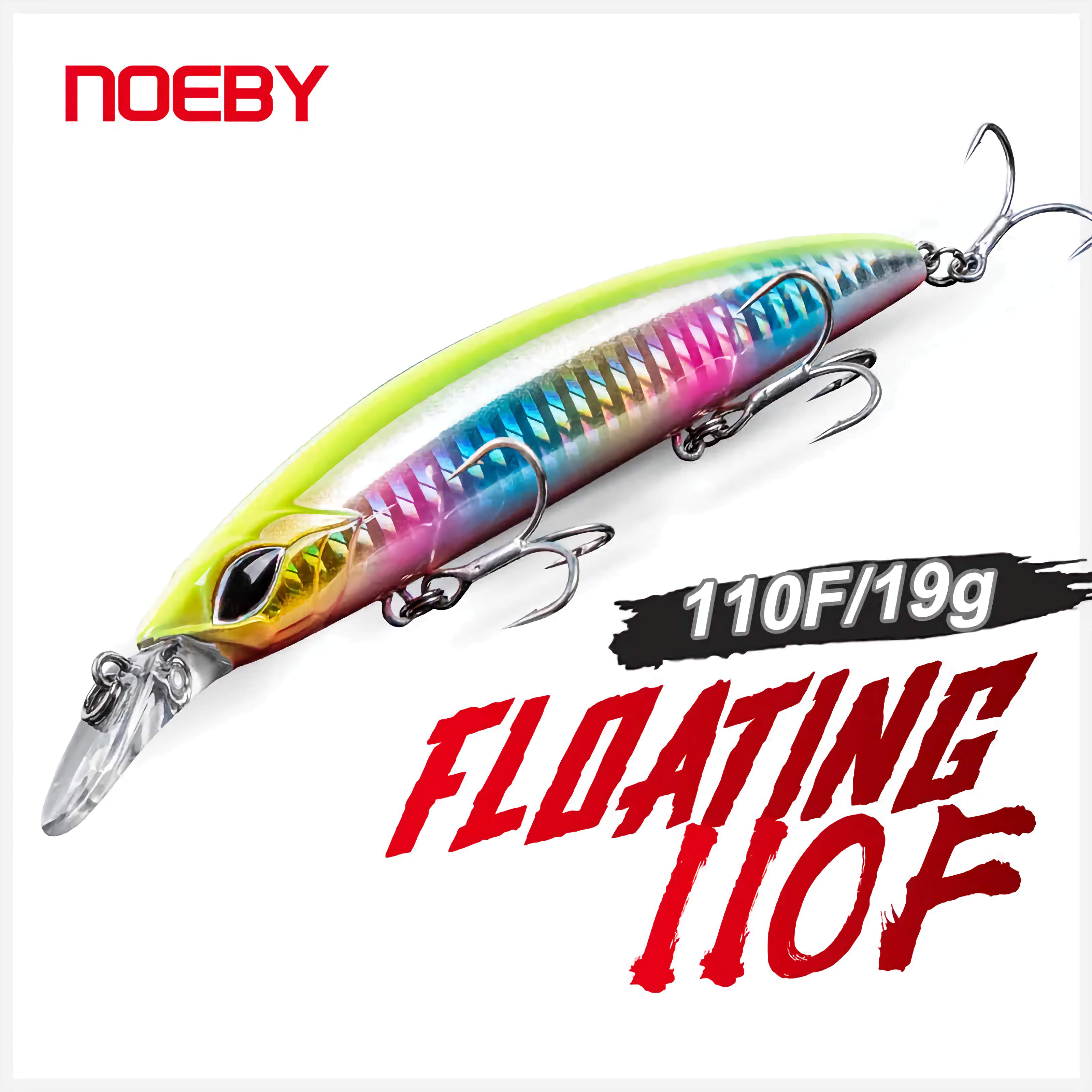 110mm 19g Floating Minnow Jerkbait for Bass, Pike, and Trout