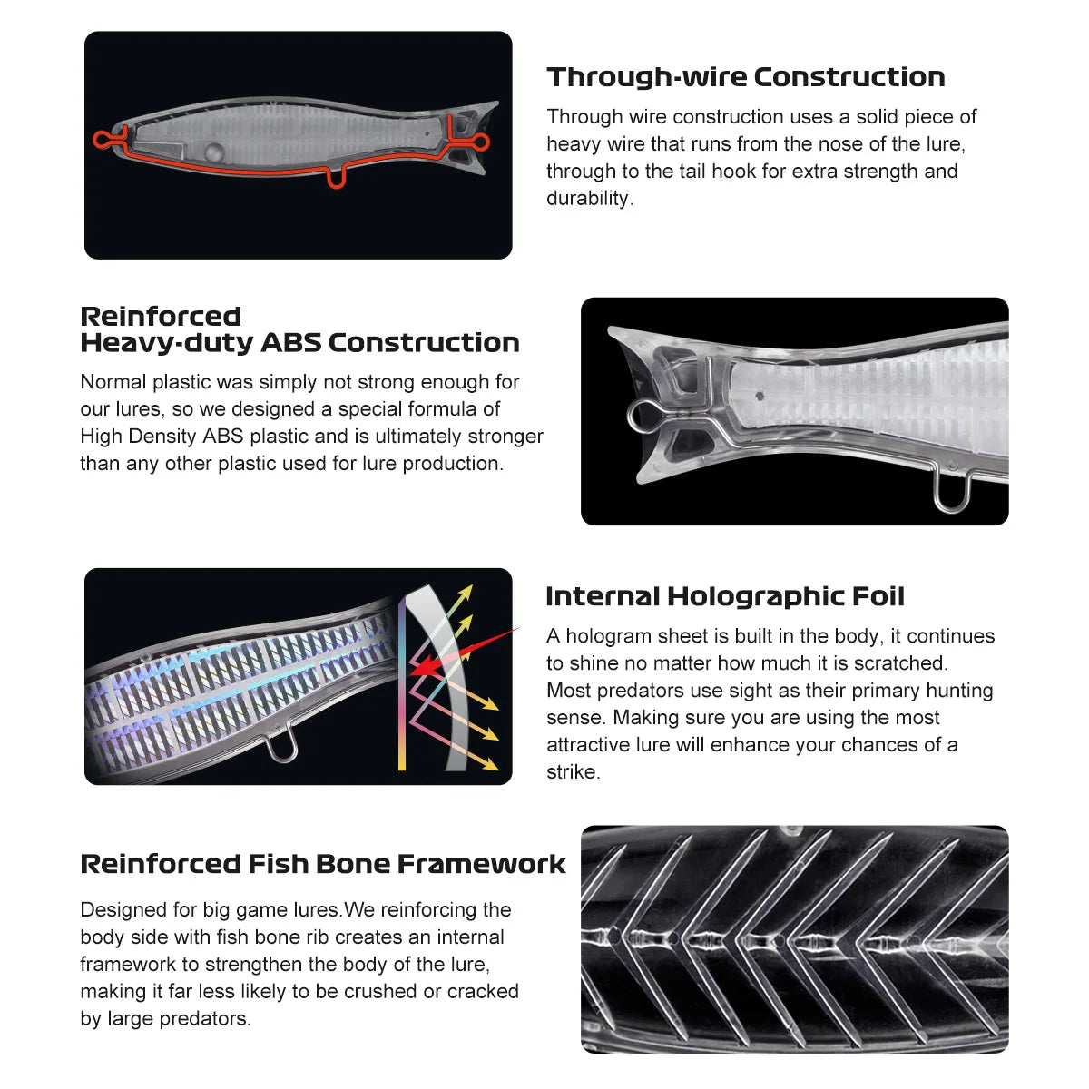 Popper Lure 140mm 60g-180mm 117g for Saltwater Fishing