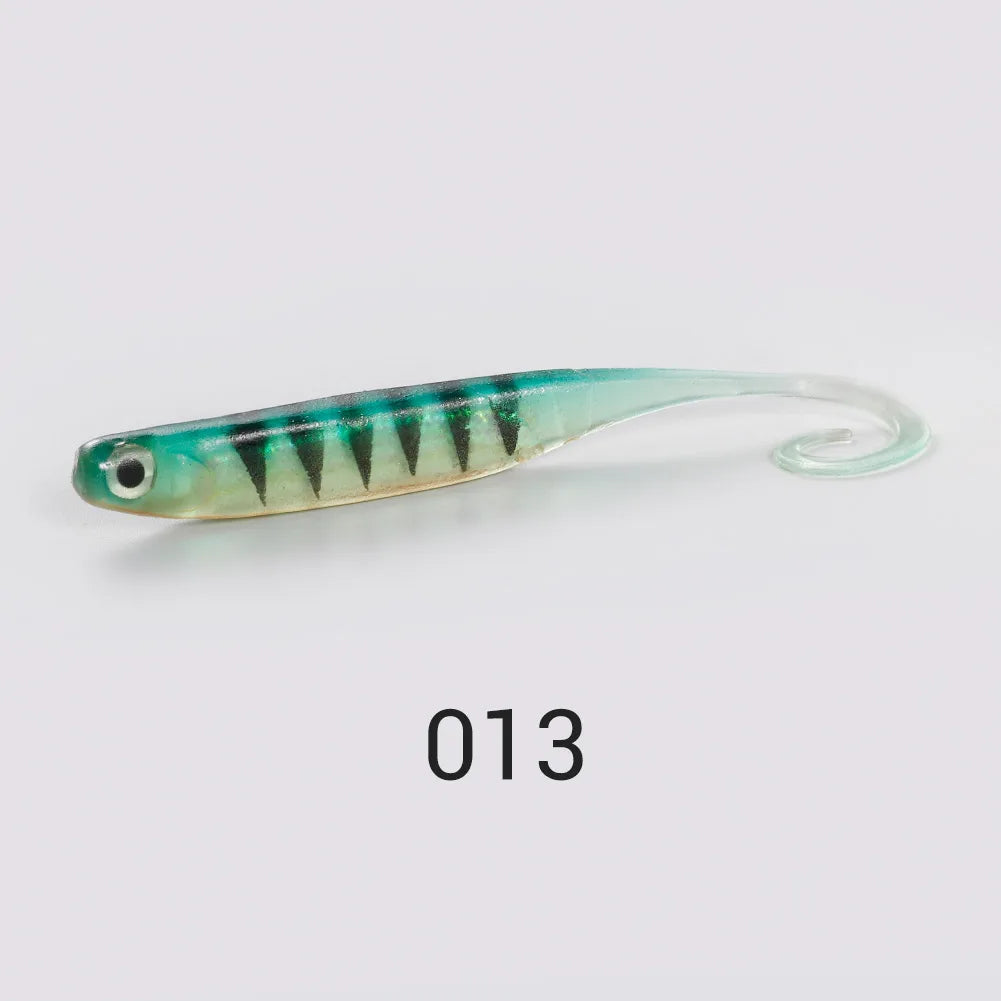 Silicone Shad Soft Lure 75mm-115mm T Tail for Bass and Sea Fishing
