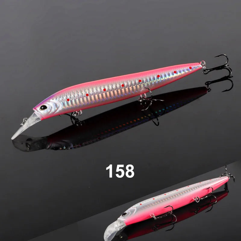 137mm 41g Sinking Minnow Jerkbait for Saltwater Bass Fishing Tackle