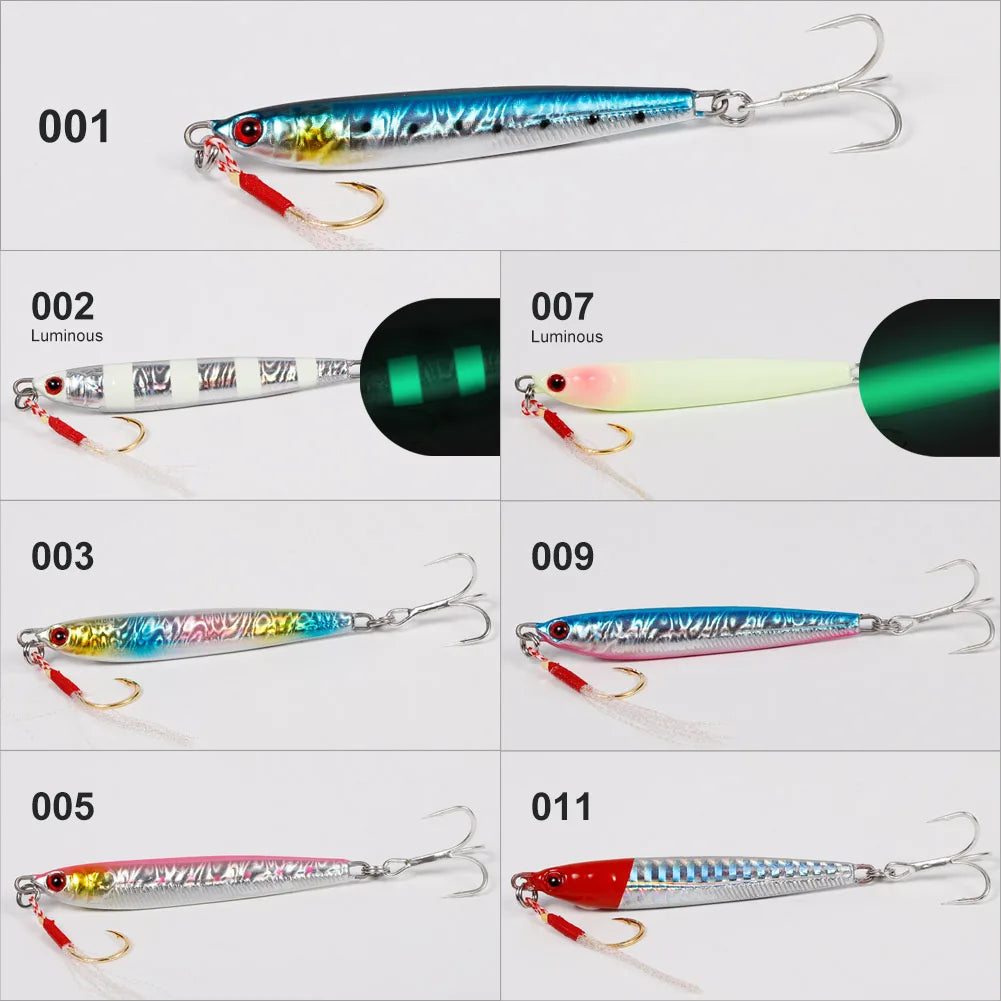 21g-40g Metal Jig for Shore Casting and Bass Fishing