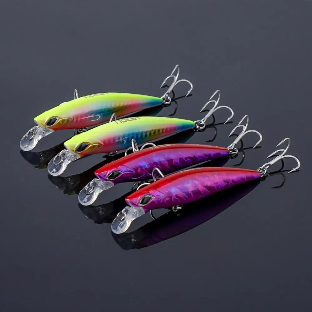 90mm 21g Sinking Minnow Set for Sea Bass Fishing
