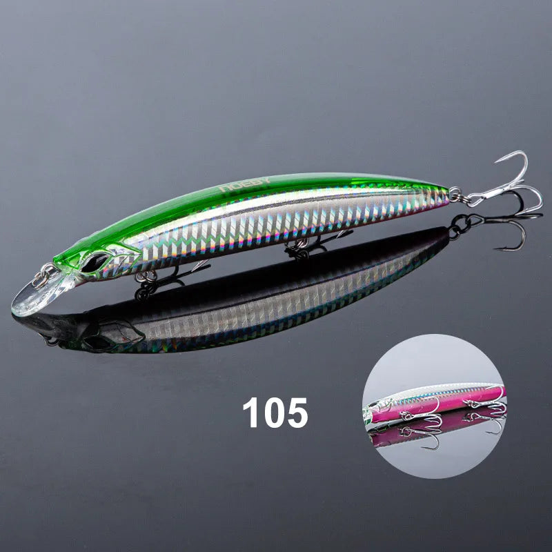 130mm 23g Floating Minnow Jerkbait for Sea Bass Fishing