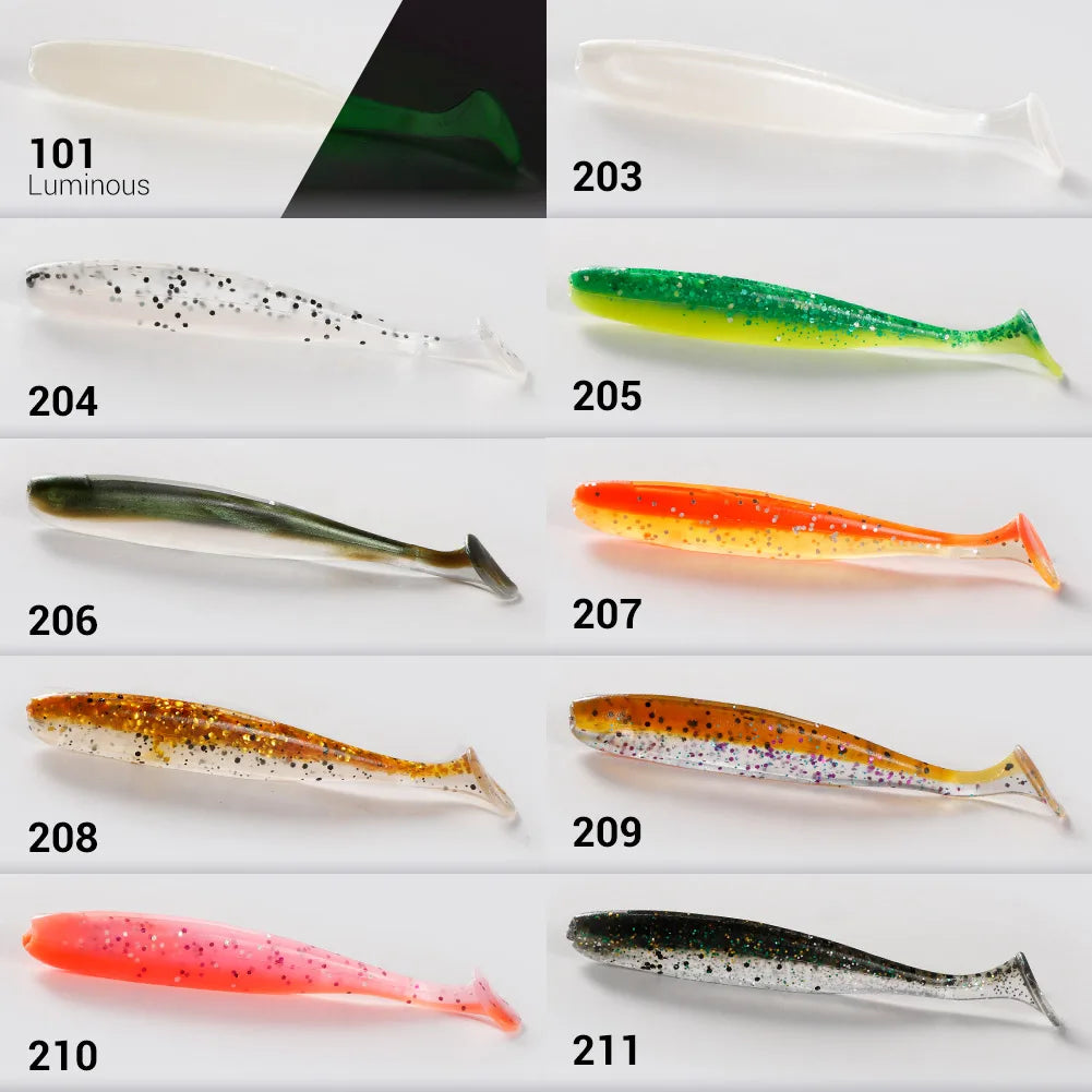 Easy Shiner Silicone Shad 5cm-9cm Soft Bait for Pike and Carp