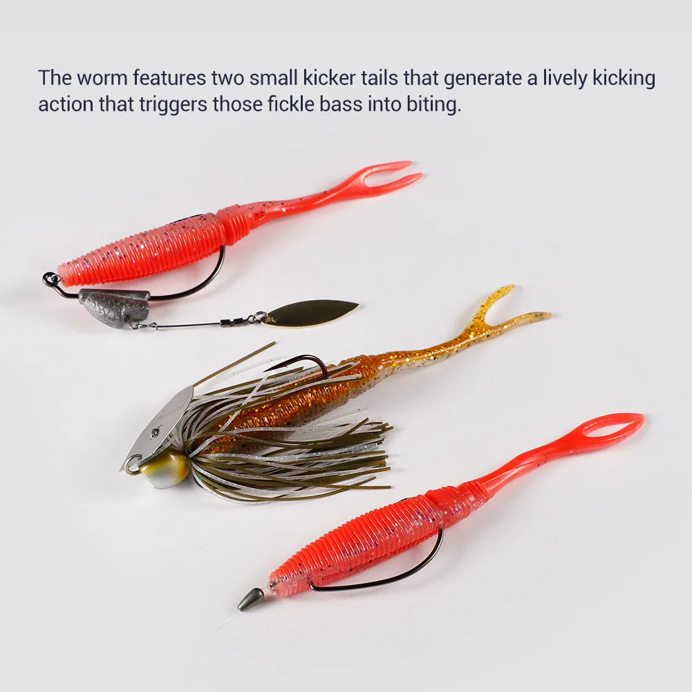 Silicone Soft Chunk Jig Trailer 14cm 11.5g for Bass and Pike