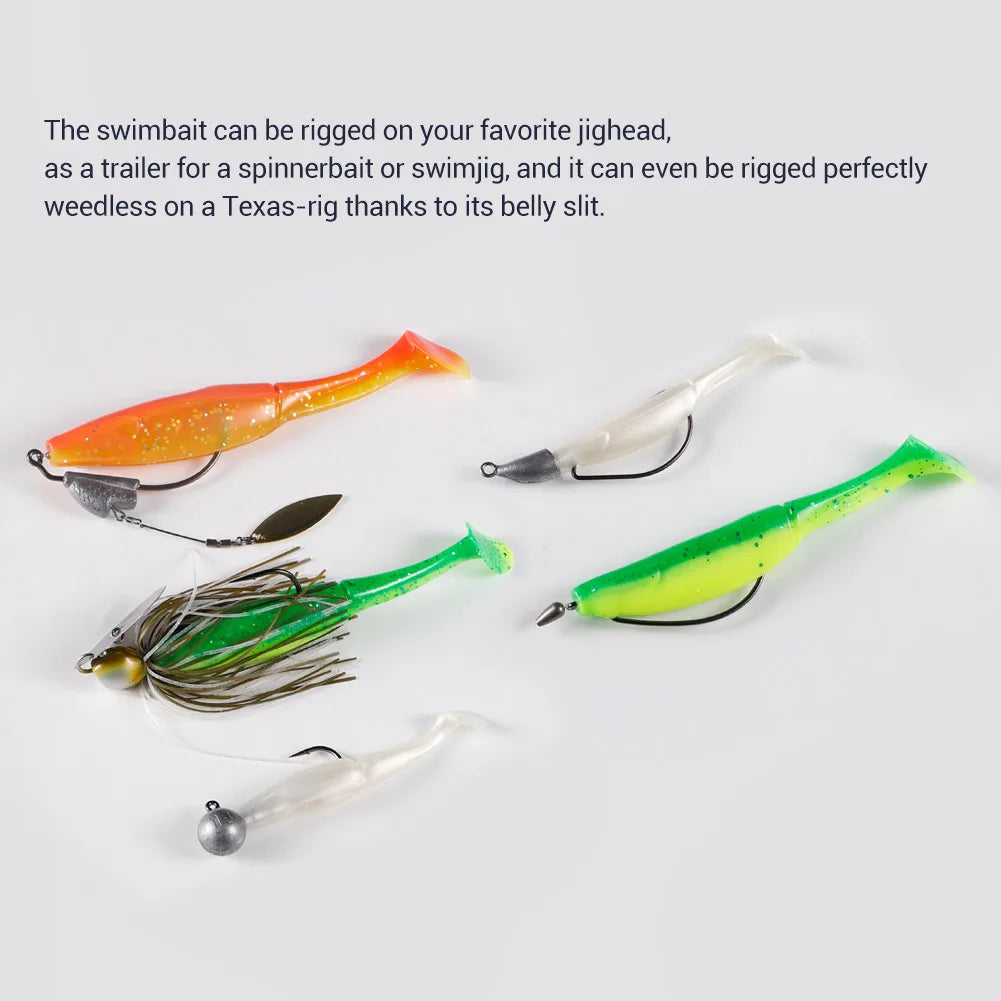 7cm-15cm Silicone Shad Lures for Pike and Trout Fishing