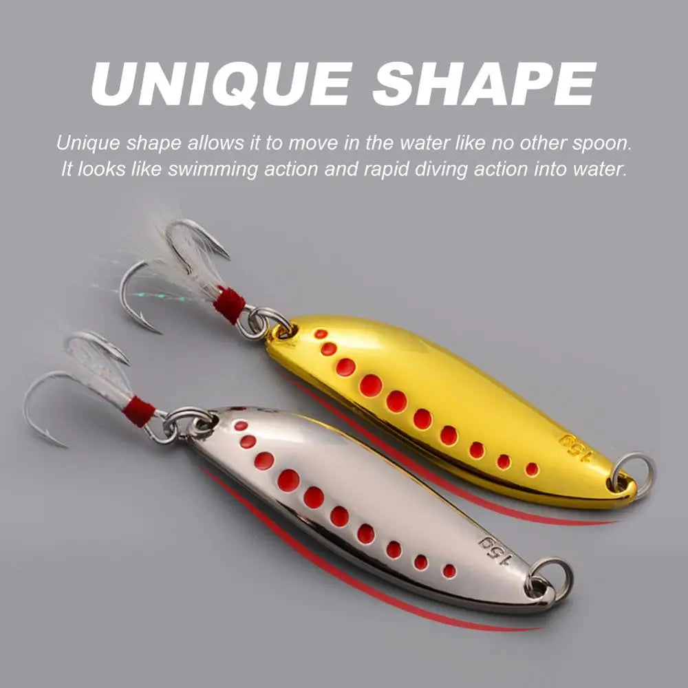 10g-20g Metal Spinner Spoon Lure for Pike Fishing