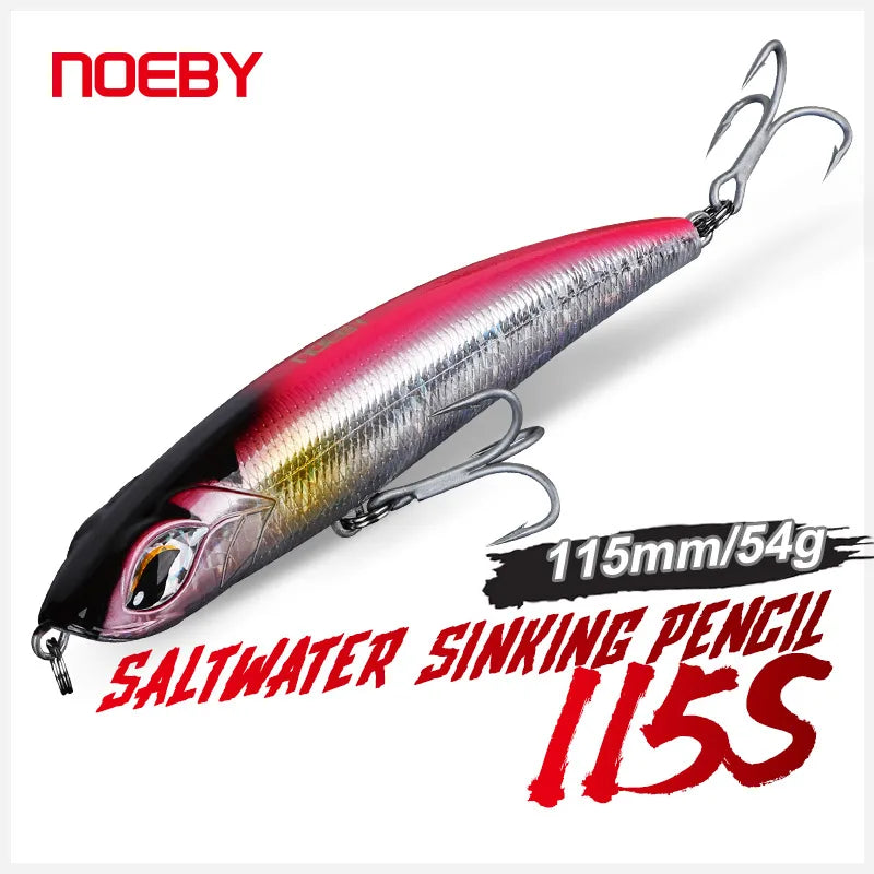 115mm 51g Sinking Pencil Lure for GT and Tuna Fishing