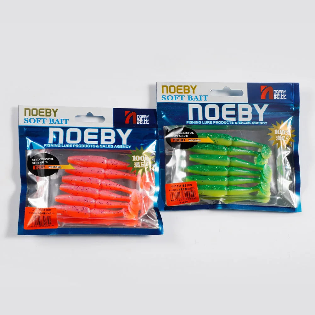 Shad Soft Lures 8cm 3.5g Silicone Minnow for Bass Fishing