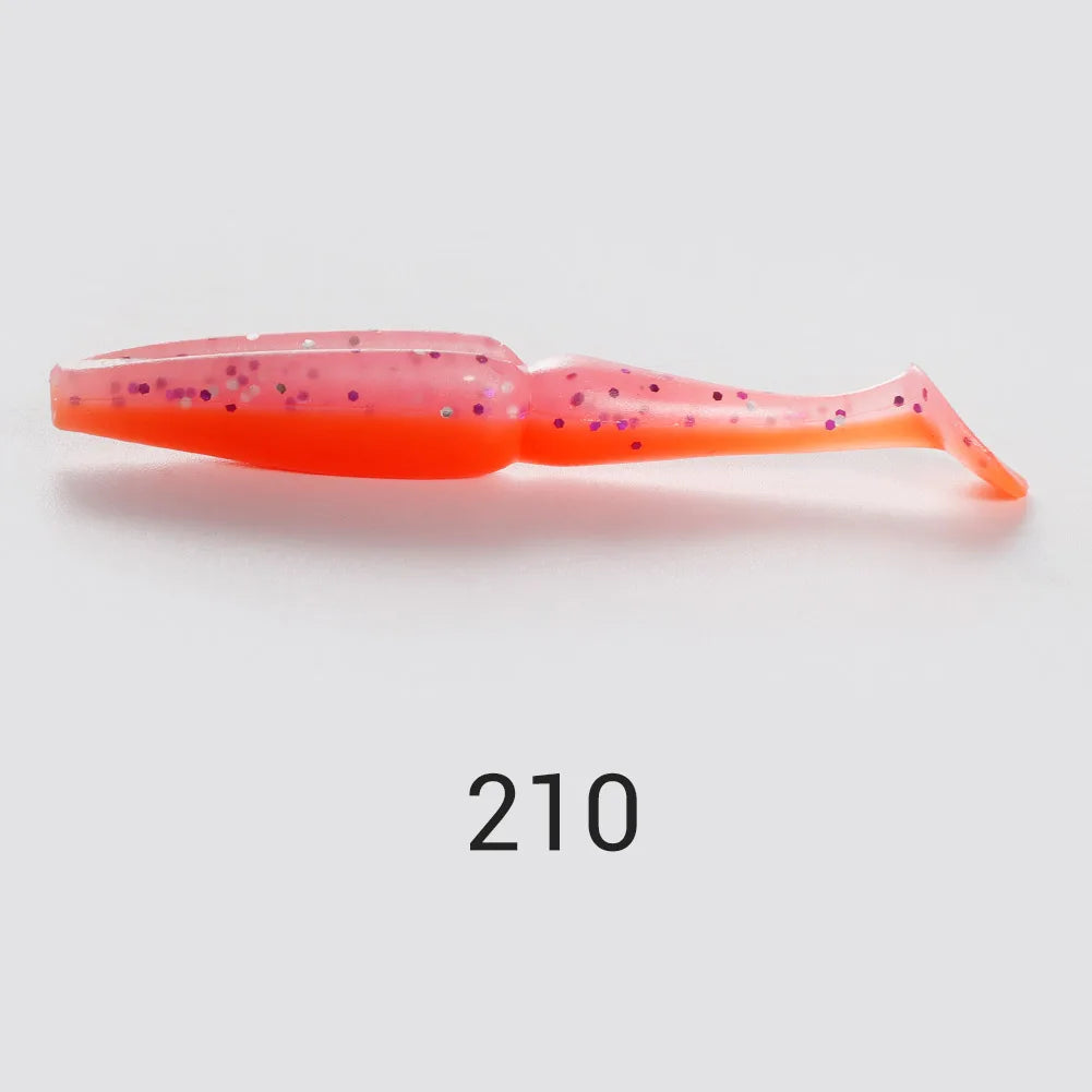 Shad Soft Lures 8cm 3.5g Silicone Minnow for Bass Fishing